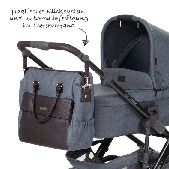 ABC Design Jetset changing bag - incl. changing mat, bottle warmer and utensil bag - Mountain