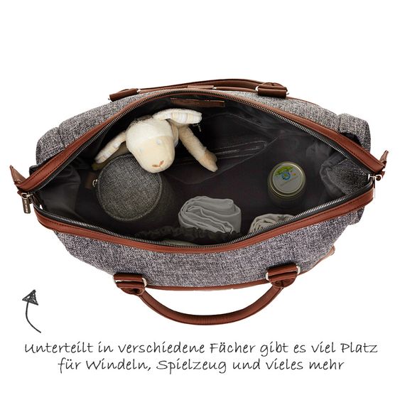 ABC Design Wickeltasche Jetset - inkl. Wickelauflage, Flaschenwärmer und Utensilientasche - Race