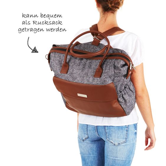 ABC Design Wickeltasche Jetset - inkl. Wickelauflage, Flaschenwärmer und Utensilientasche - Race
