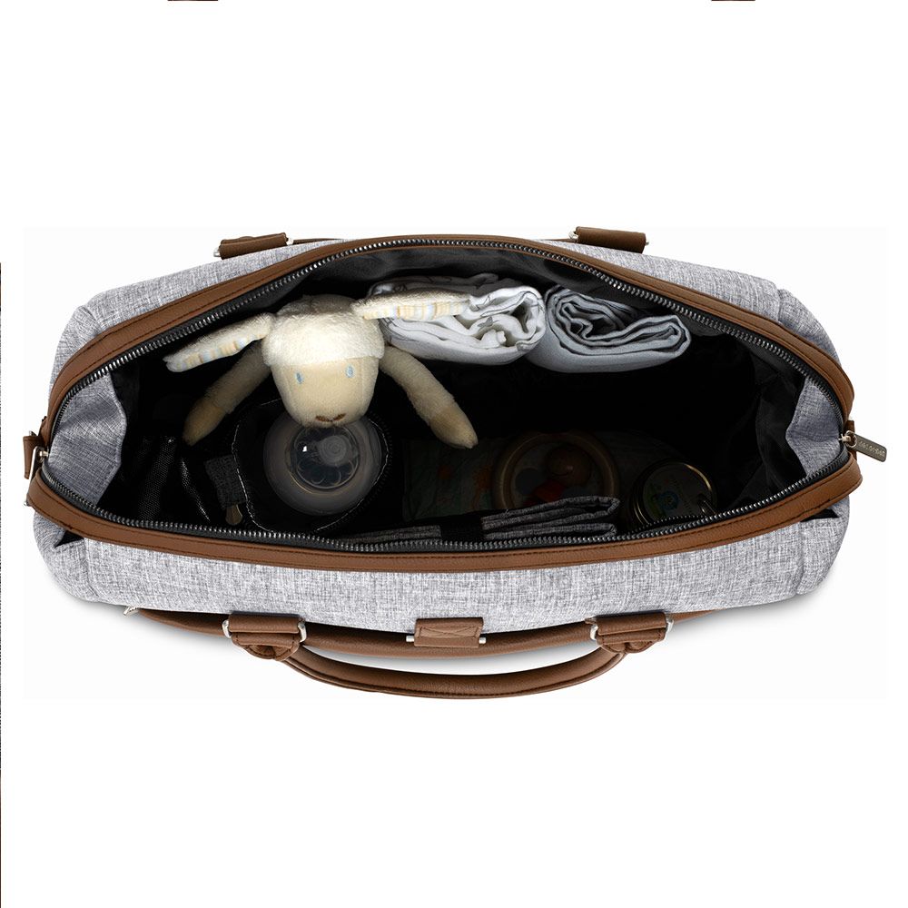 ABC Design Wickeltasche Jetset - inkl. Wickelunterlage & viel Zubehör - Graphite Grey