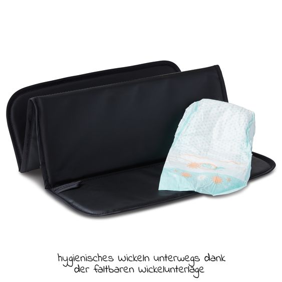 ABC Design Wickeltasche Royal - inkl. Wickelunterlage und viel Zubehör - Ink