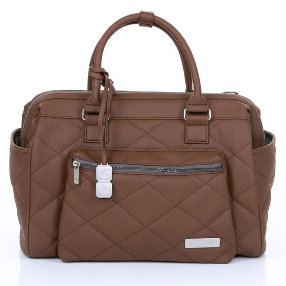 ABC Design Wickeltasche Style - inkl. Wickelauflage, Flaschenwärmer und Utensilientasche - Brown