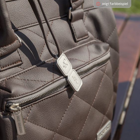 ABC Design Wickeltasche Style - inkl. Wickelauflage, Flaschenwärmer und Utensilientasche - Brown