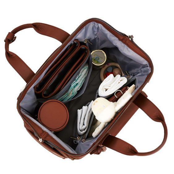 ABC Design Changing Bag Style - incl. changing mat, bottle warmer and utensil bag - Brown