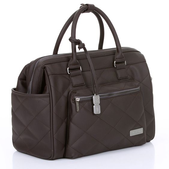 ABC Design Wickeltasche Style - inkl. Wickelauflage, Flaschenwärmer und Utensilientasche - Dark Brown
