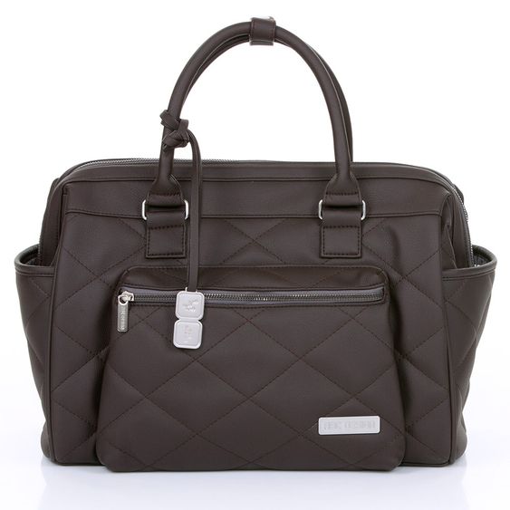 ABC Design Wickeltasche Style - inkl. Wickelauflage, Flaschenwärmer und Utensilientasche - Dark Brown