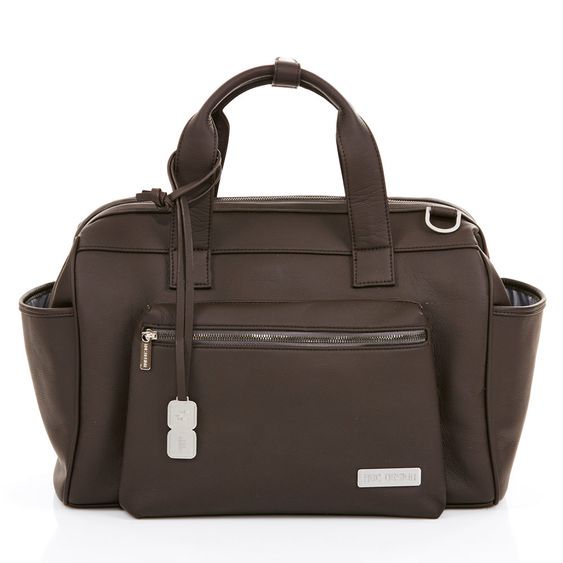 ABC Design Wickeltasche Style - inkl. Wickelauflage, Flaschenwärmer und Utensilientasche - Dark Brown