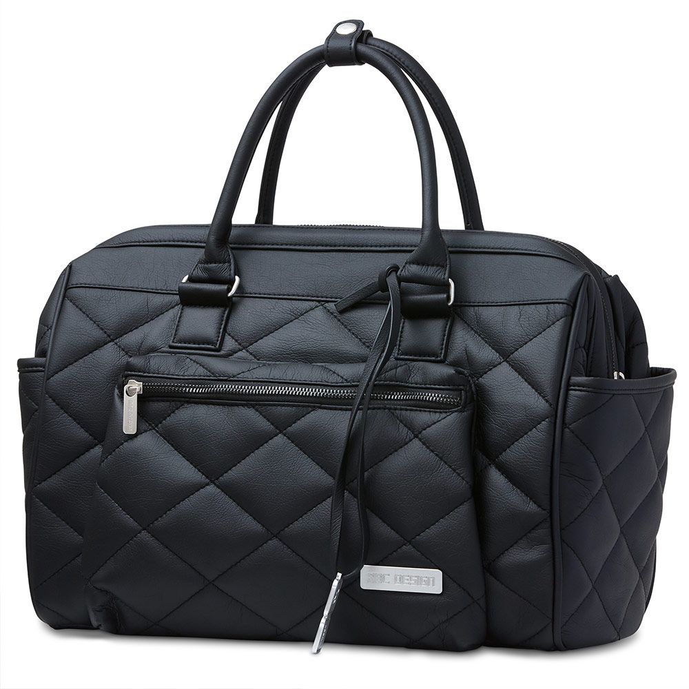 ABC Design Wickeltasche Style - inkl. Wickelunterlage & viel Zubehör - Black