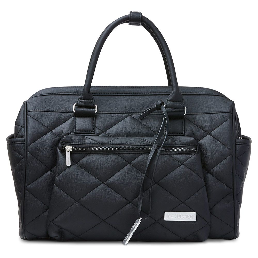 ABC Design Wickeltasche Style - inkl. Wickelunterlage & viel Zubehör - Black