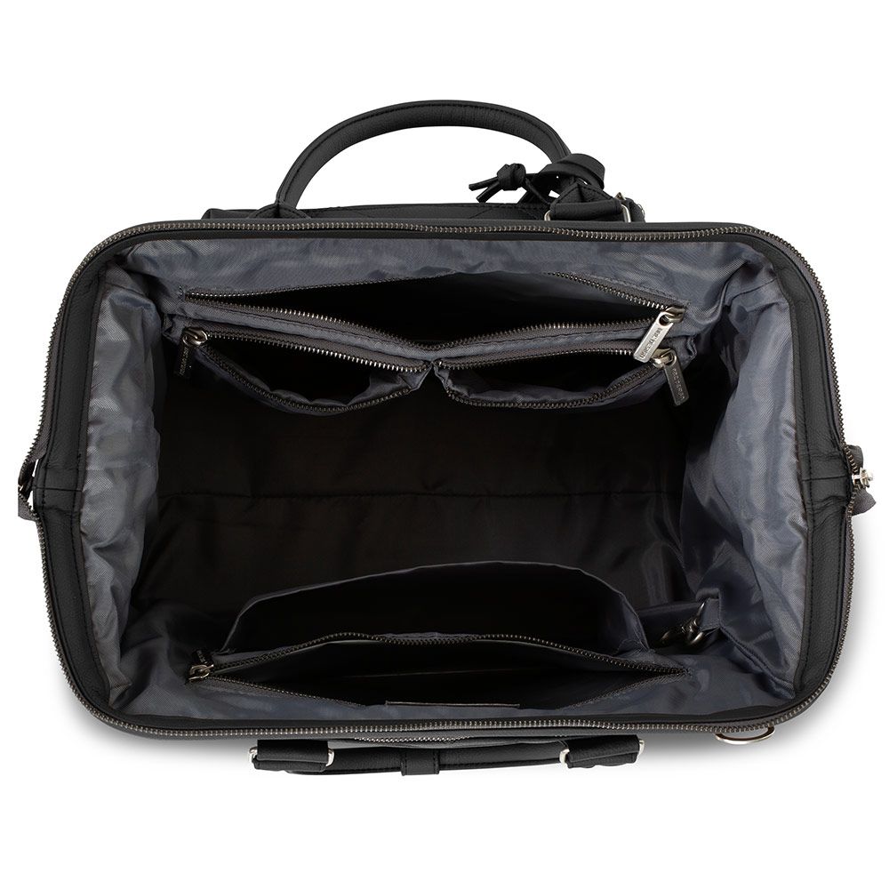 ABC Design Wickeltasche Style - inkl. Wickelunterlage & viel Zubehör - Black