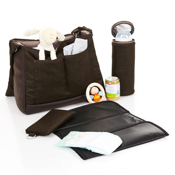 ABC Design Wickeltasche Urban - inkl. Wickelauflage und Flaschenwärmer - Leaf