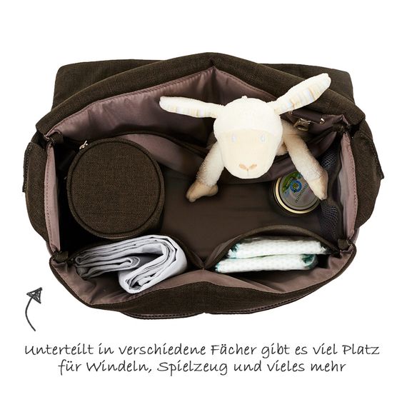 ABC Design Wickeltasche Urban - inkl. Wickelauflage und Flaschenwärmer - Leaf