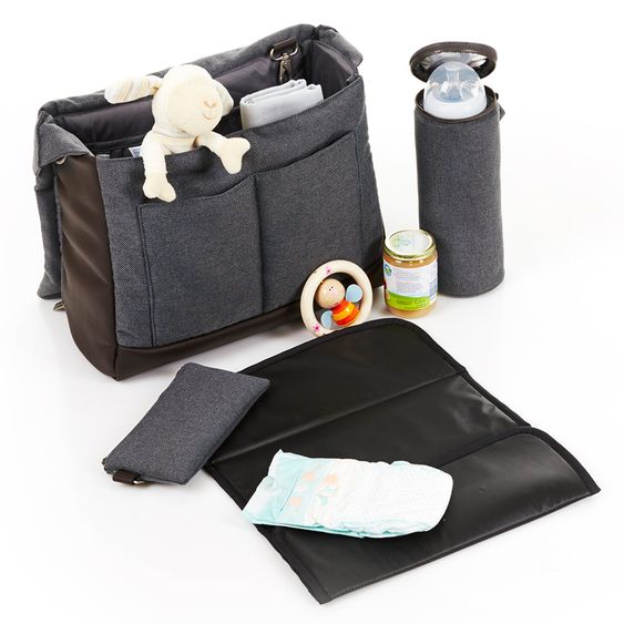 ABC Design Wickeltasche Urban - inkl. Wickelauflage und Flaschenwärmer - Mountain