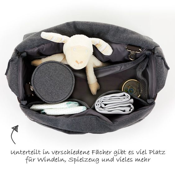 ABC Design Wickeltasche Urban - inkl. Wickelauflage und Flaschenwärmer - Mountain