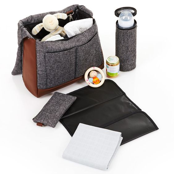 ABC Design Wickeltasche Urban - inkl. Wickelauflage und Flaschenwärmer - Race