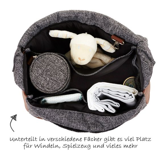 ABC Design Wickeltasche Urban - inkl. Wickelauflage und Flaschenwärmer - Race