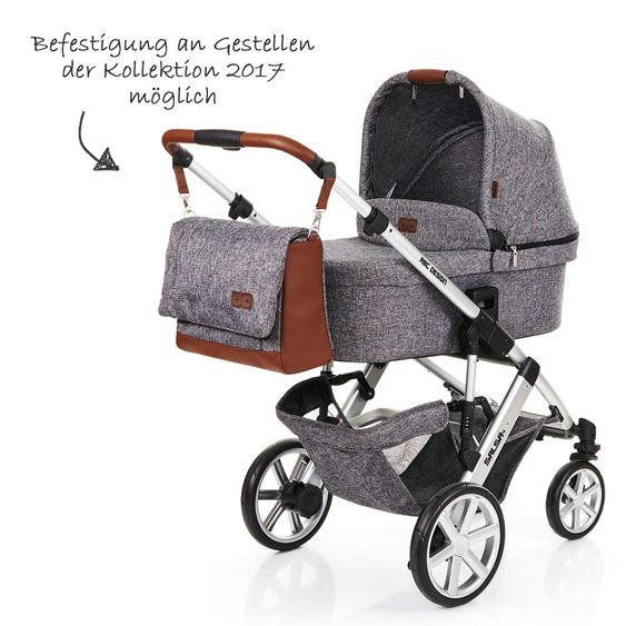 ABC Design Wickeltasche Urban - inkl. Wickelauflage und Flaschenwärmer - Race