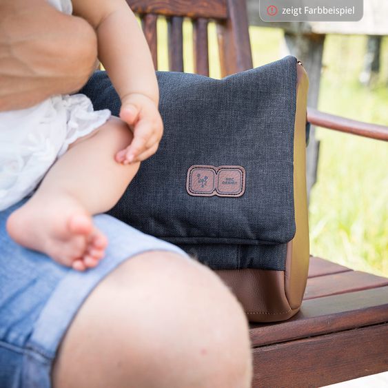 ABC Design Wickeltasche Urban - inkl. Wickelauflage und Flaschenwärmer - Race