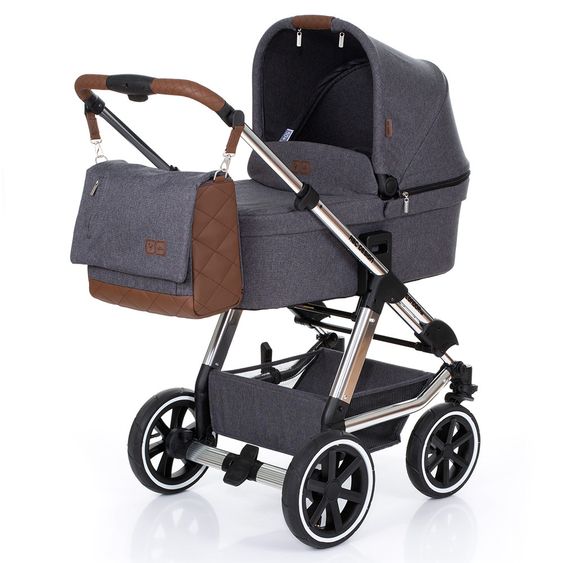 ABC Design Wickeltasche Urban - inkl. Wickelauflage und Zubehör - Diamond Special Edition - Asphalt