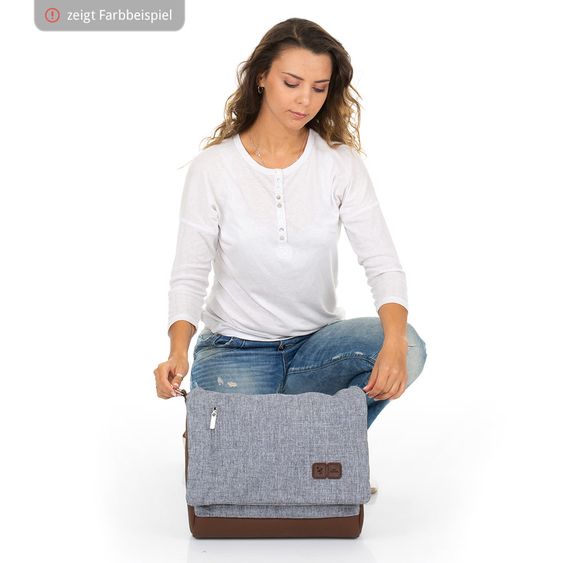 ABC Design Wickeltasche Urban - inkl. Wickelauflage und Zubehör - Diamond Special Edition - Asphalt