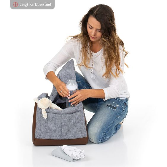 ABC Design Wickeltasche Urban - inkl. Wickelauflage und Zubehör - Diamond Special Edition - Asphalt
