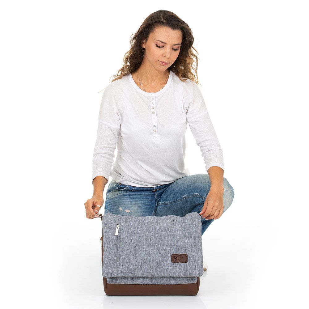 ABC Design Wickeltasche Urban - inkl. Wickelauflage und Zubehör - Graphite Grey