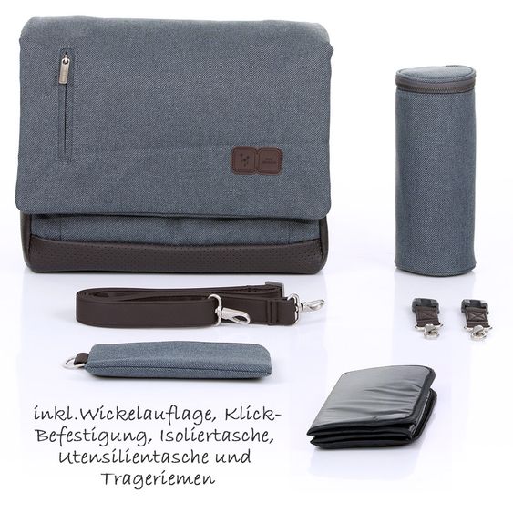 ABC Design Diaper bag Urban - incl. diaper changing mat and accessories - Mountain