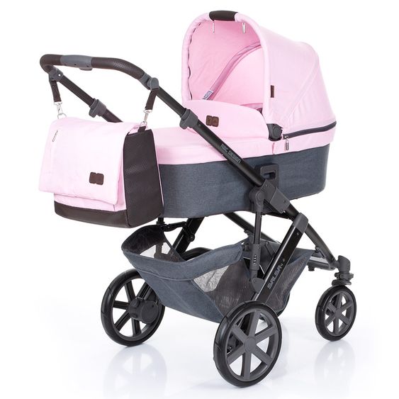 ABC Design Wickeltasche Urban - inkl. Wickelauflage und Zubehör - Rose