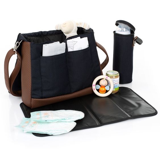 ABC Design Wickeltasche Urban - inkl. Wickelauflage und Zubehör - Shadow