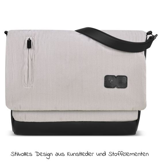 ABC Design Wickeltasche Urban - inkl. Wickelunterlage & viel Zubehör - Biscuit