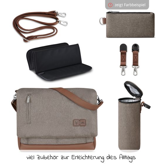 ABC Design Urban changing bag - incl. changing mat & lots of accessories - Biscuit