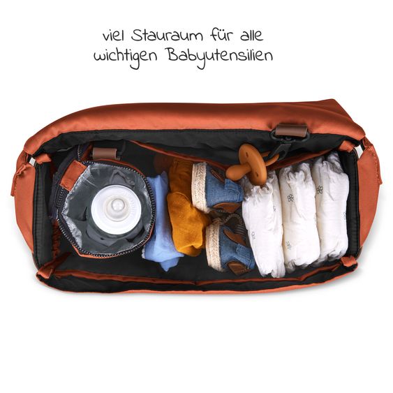 ABC Design Wickeltasche Urban - inkl. Wickelunterlage & viel Zubehör - Carrot