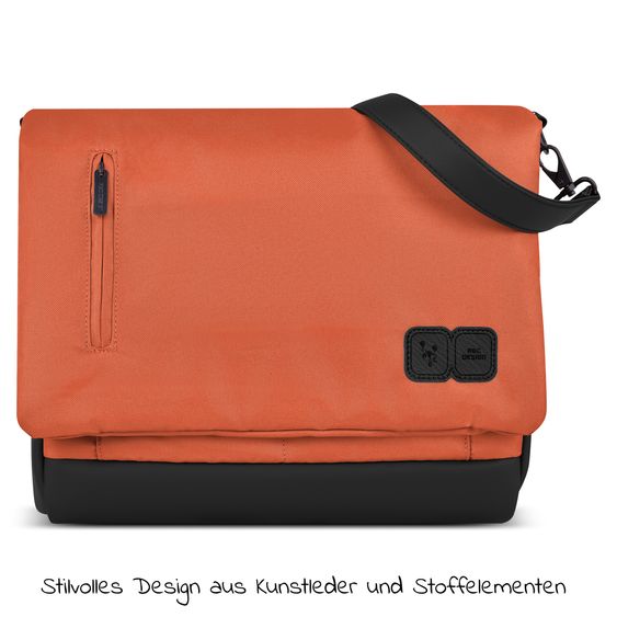 ABC Design Wickeltasche Urban - inkl. Wickelunterlage & viel Zubehör - Carrot