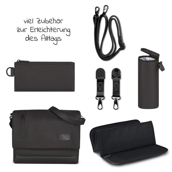 ABC Design Wickeltasche Urban - inkl. Wickelunterlage & viel Zubehör - Classic Edition - Ink