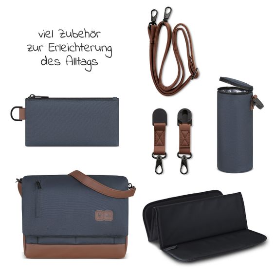 ABC Design Borsa fasciatoio Urban - incluso fasciatoio e tanti accessori - Classic Edition - Lago