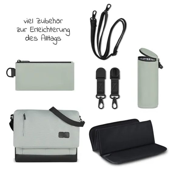 ABC Design Wickeltasche Urban - inkl. Wickelunterlage & viel Zubehör - Classic Edition - Pine