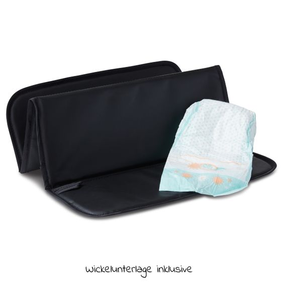 ABC Design Wickeltasche Urban - inkl. Wickelunterlage & viel Zubehör - Classic Edition - Reed