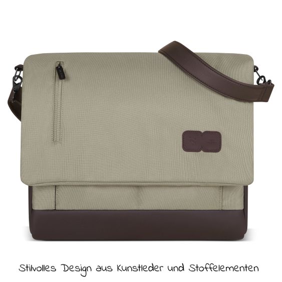 ABC Design Wickeltasche Urban - inkl. Wickelunterlage & viel Zubehör - Classic Edition - Reed