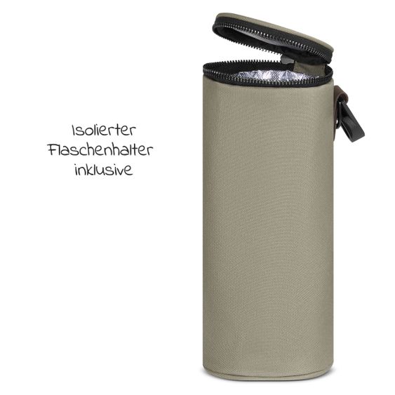 ABC Design Wickeltasche Urban - inkl. Wickelunterlage & viel Zubehör - Classic Edition - Reed