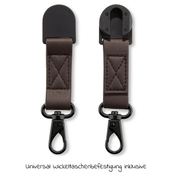 ABC Design Wickeltasche Urban - inkl. Wickelunterlage & viel Zubehör - Classic Edition - Reed