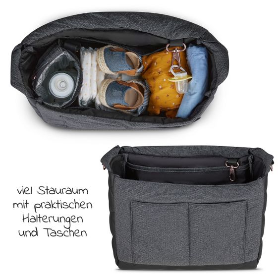 ABC Design Wickeltasche Urban - inkl. Wickelunterlage & viel Zubehör - Diamond Edition - Bubble