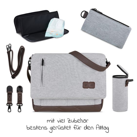 ABC Design Borsa fasciatoio Urban - incluso fasciatoio e tanti accessori - Fashion Edition - Mineral