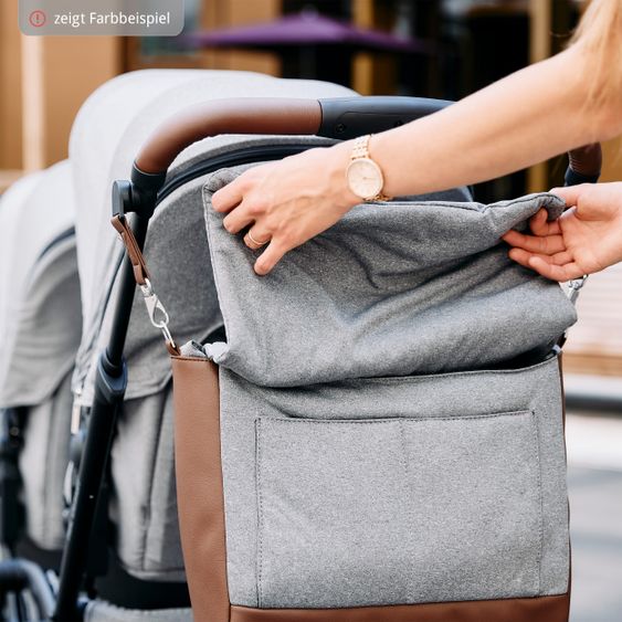 ABC Design Borsa fasciatoio Urban - incluso fasciatoio e tanti accessori - Fashion Edition - Mineral