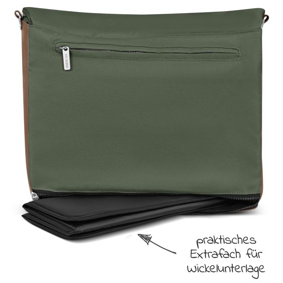 ABC Design Borsa fasciatoio Urban - include fasciatoio e tanti accessori - Olive