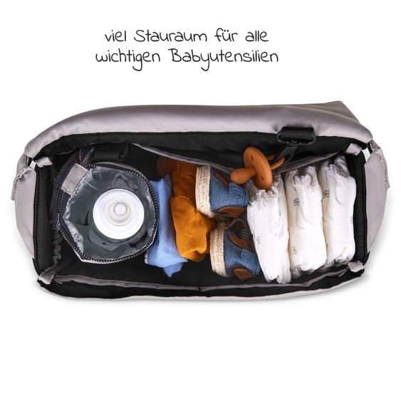 ABC Design Wickeltasche Urban - inkl. Wickelunterlage & viel Zubehör - Powder