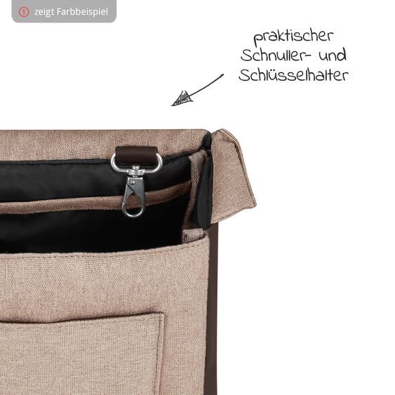 ABC Design Wickeltasche Urban - inkl. Wickelunterlage & viel Zubehör - Powder