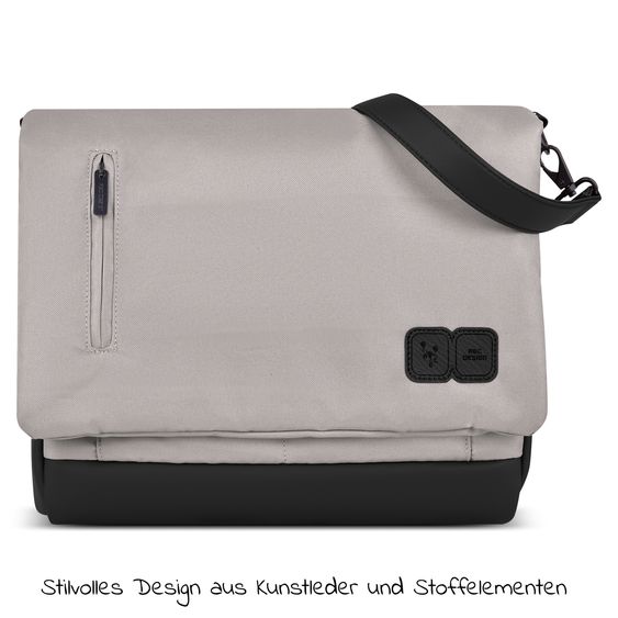 ABC Design Wickeltasche Urban - inkl. Wickelunterlage & viel Zubehör - Powder