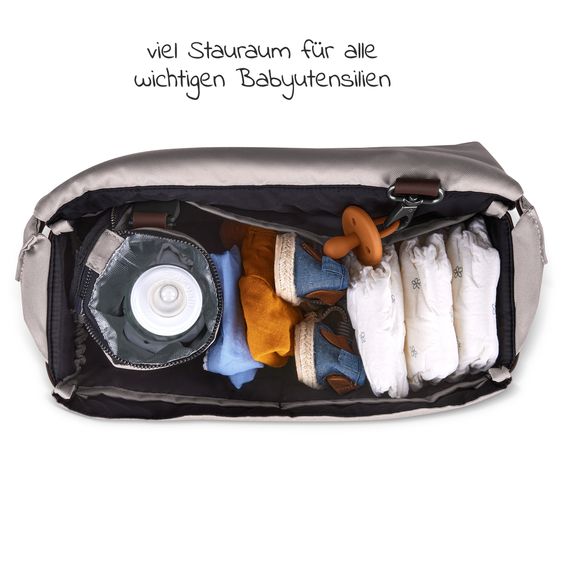 ABC Design Wickeltasche Urban - inkl. Wickelunterlage & viel Zubehör - Pure Edition - Berry