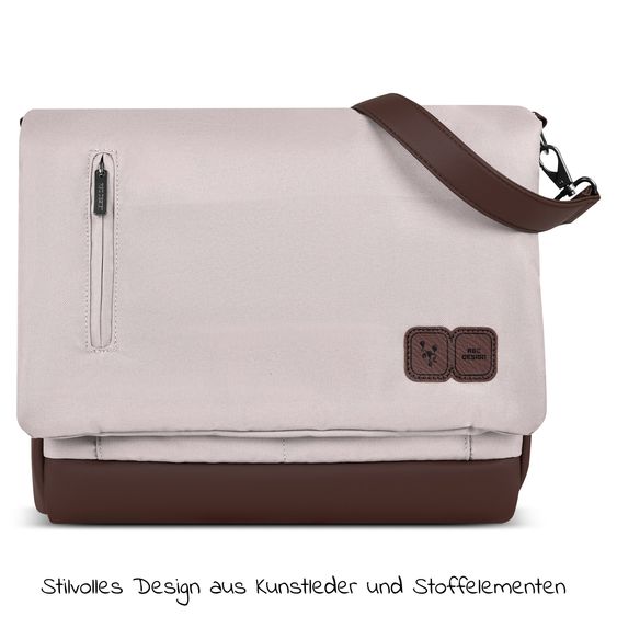 ABC Design Wickeltasche Urban - inkl. Wickelunterlage & viel Zubehör - Pure Edition - Berry