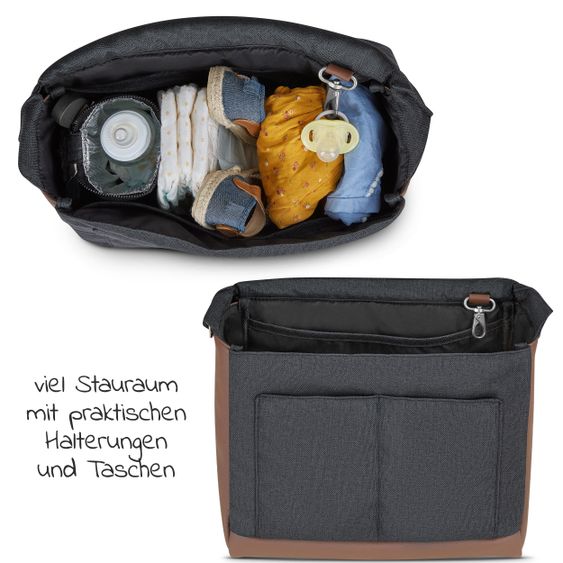 ABC Design Borsa fasciatoio Urban - incluso fasciatoio e tanti accessori - Storm
